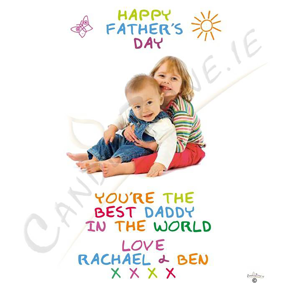Customised Fathers Day Gift Candle - Fun with Photo