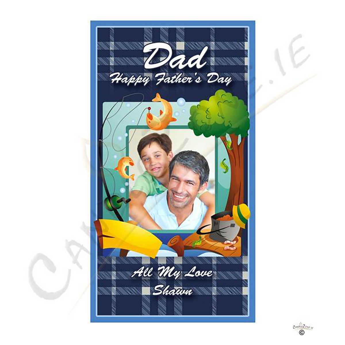 Customised Fathers Day Gift Candle - Fathers Day Fish