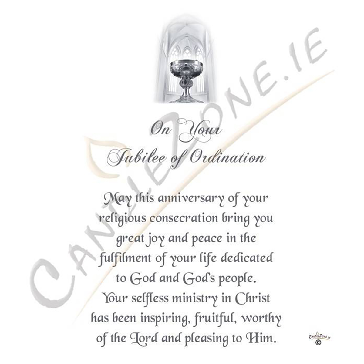 Customised Ordination Candle Gift - Ordination (General) with Photo