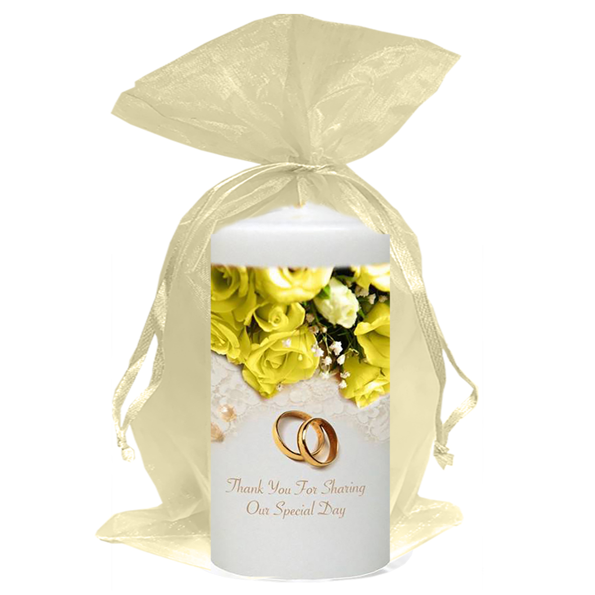 Customised Thank you Wedding Favour - Pearls