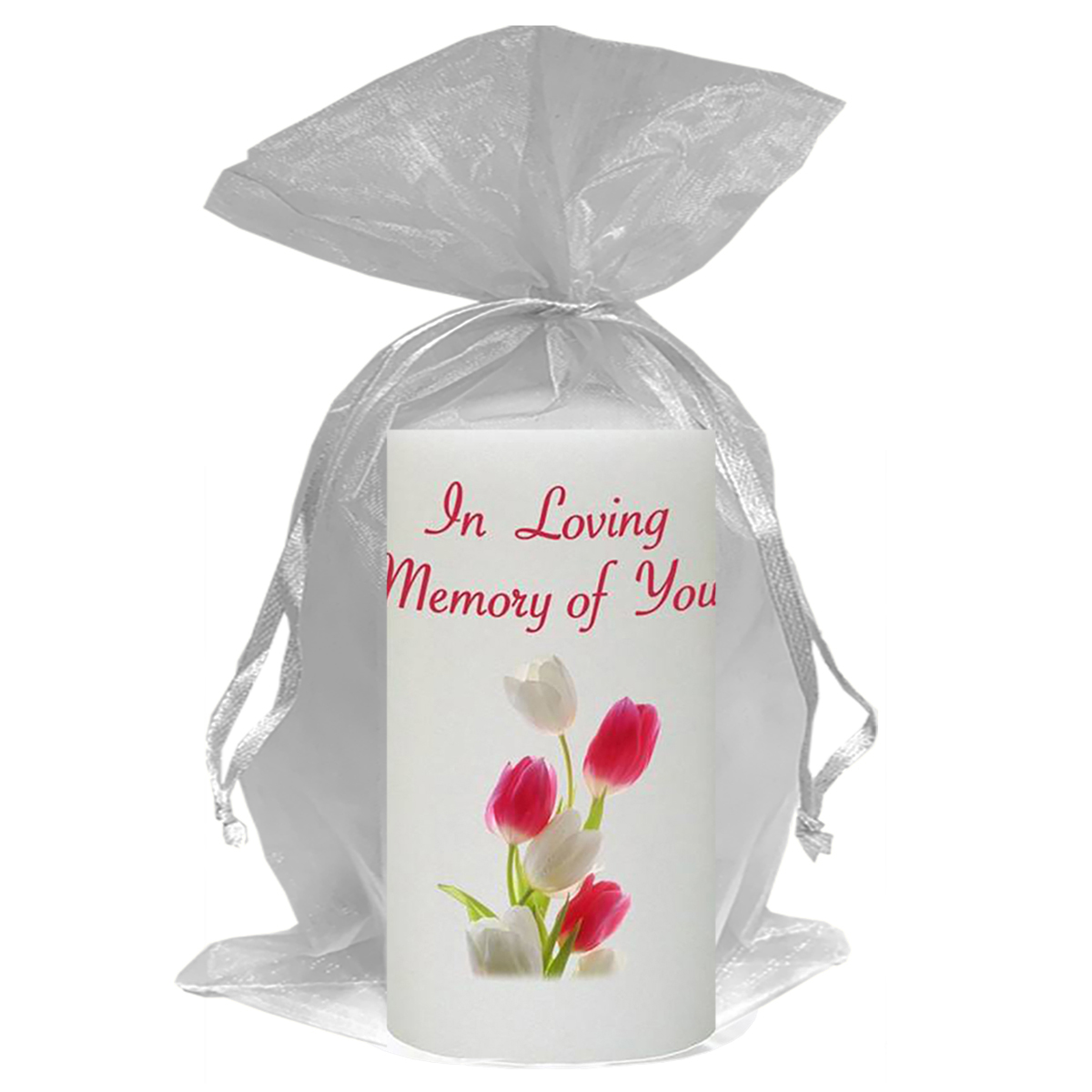 Customised Remembrance Favour Candle - Tuilip
