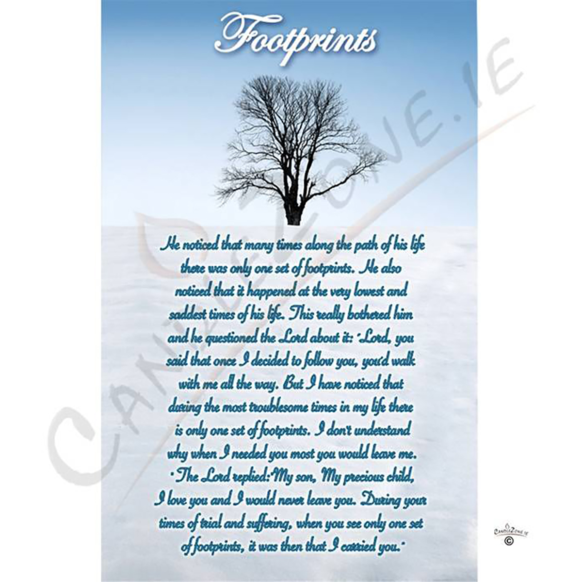 Customised Christmas - Footprints in the Snow